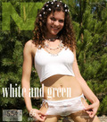 White and green